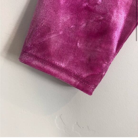 NWT Rachel Roy Val velvet tie die pink turtleneck - Picture 4 of 7